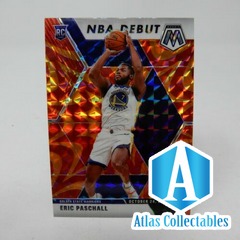 2019-20 Panini Mosaic Basketball Eric Paschall NBA Debut Orange Reactive Prizm